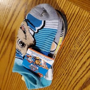 New Kid’s Nickelodeon Paw Patrol No-Shows Socks size 9-2.5  6 pair